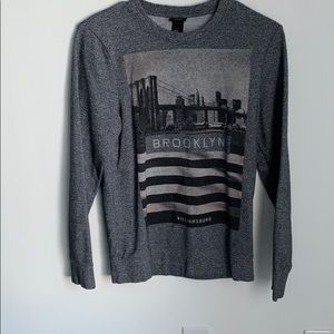H&M Melange Grey Sweatshirt